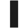Fali Polc 2 db Fekete Tölgy 50x15x85 cm Műanyag