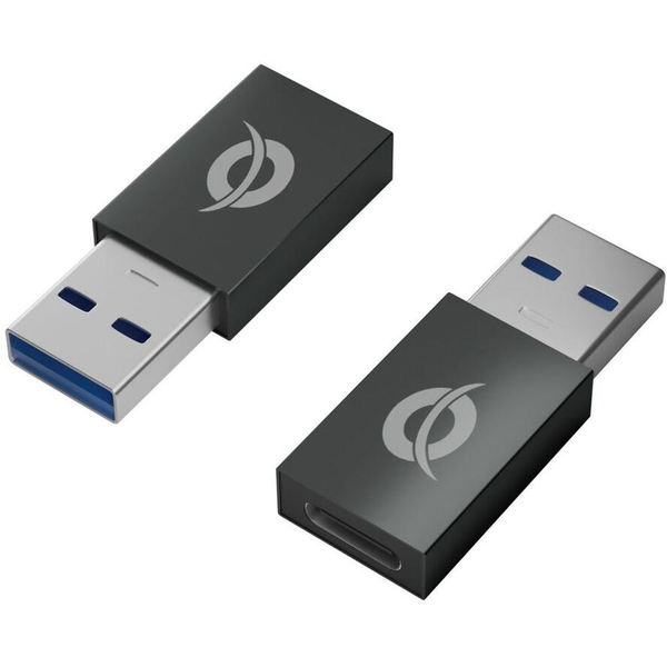 Conceptronic DONN10G adaptador para cabos USB A USB C Preto