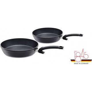 Fissler Adamant Comfort Set Serpenyő készlet 28cm + 24cm - Fekete (2 részes) (159-105-02-101/0)