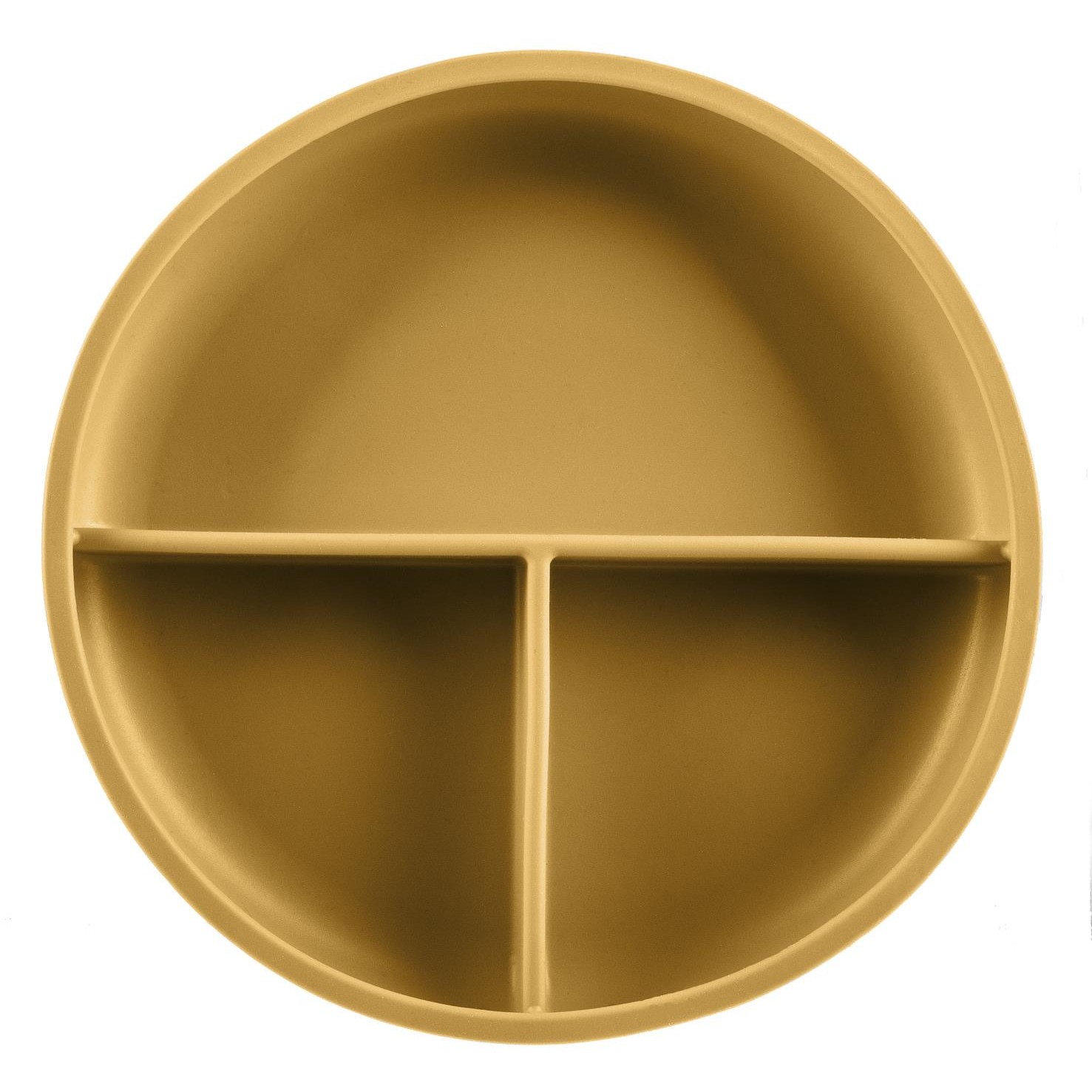 Zopa Osztott tányér tapadókoronggal Mustard Yellow (8595114459797)