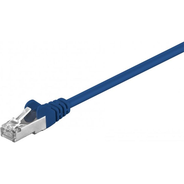 LAN кабел CAT 5e, 1м, SF/UTP, син