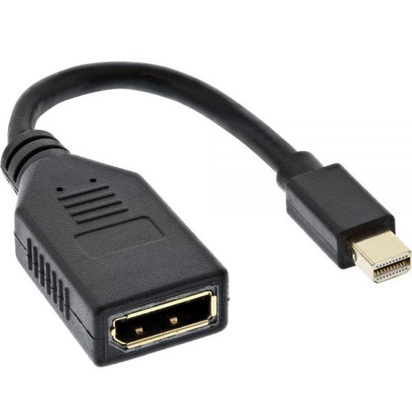 InLine 17150S DisplayPort kábel 0,15 M Mini DisplayPort Fekete (17150S)