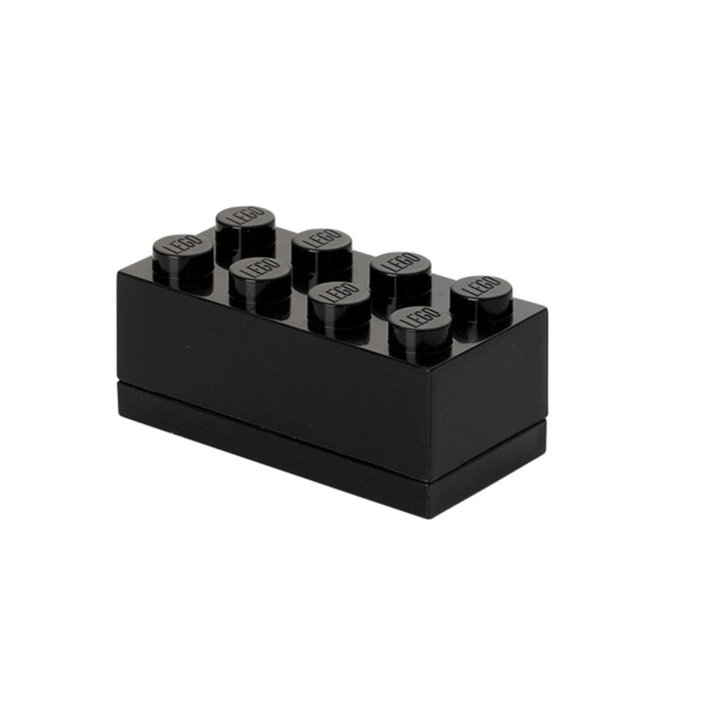 LEGO 40121733 Copenhagen Mini Box 8 Műanyag Gyerek Uzsonnás doboz 0,2L - Fekete (40121733)