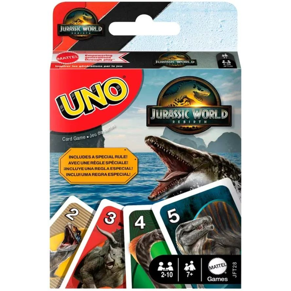 Games JFT28 gioco da tavolo UNO Jurassic World Carta da gioco Sostituzione