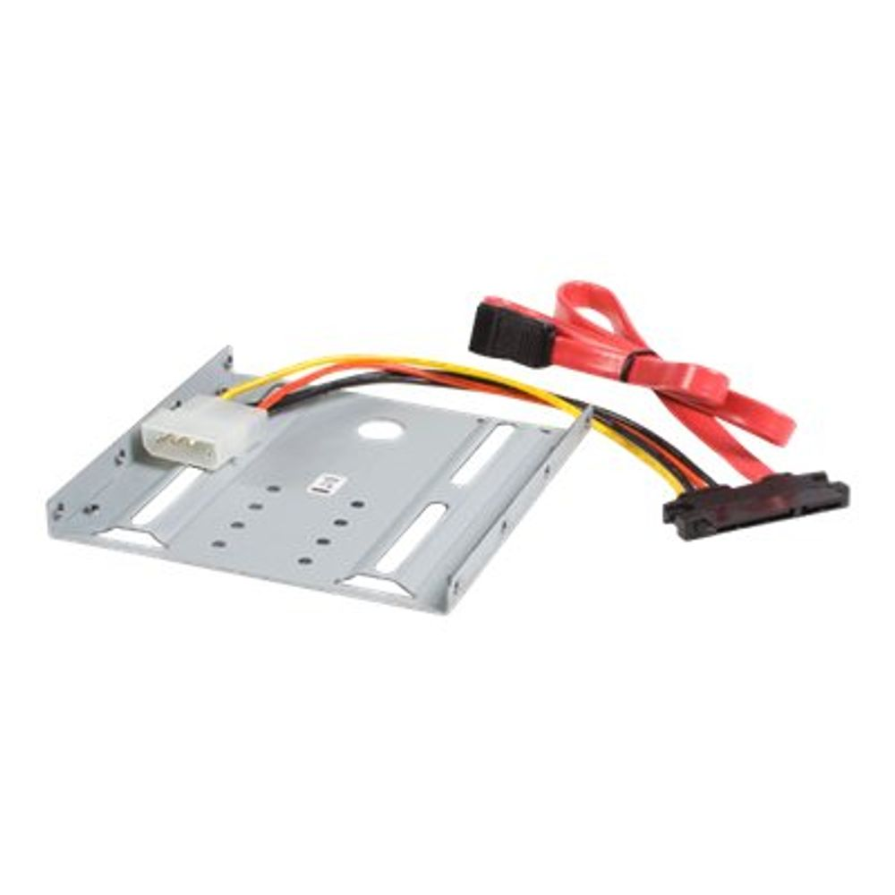 StarTech.com SSD Mounting Bracket - Solid Metal - 2.5in to 3.5 Hard Drive Adapter - SSD Bracket - SSD Upgrade Kit (BRACKET25SAT) - storage bay adapter (BRACKET25SAT)