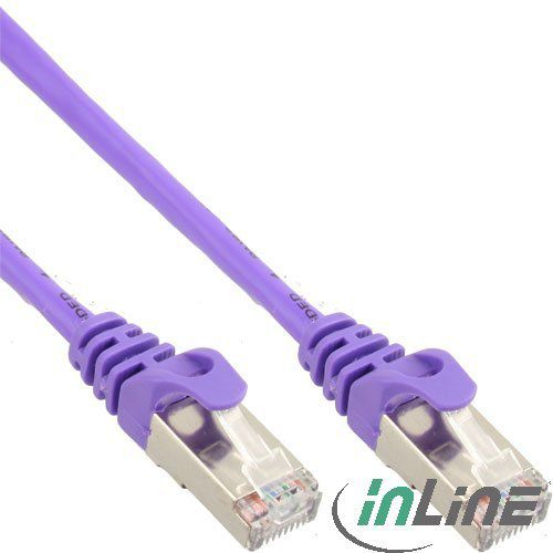 InLine 72503P cable de red Púrpura 3 m Cat5e SF/UTP (S-FTP)