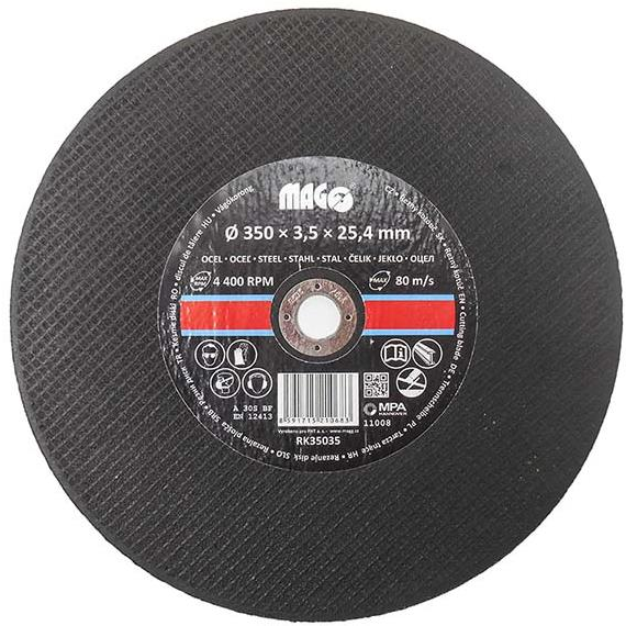 MAGG Fémvágó korong, 350×3,5×25,4 mm (RK35035)