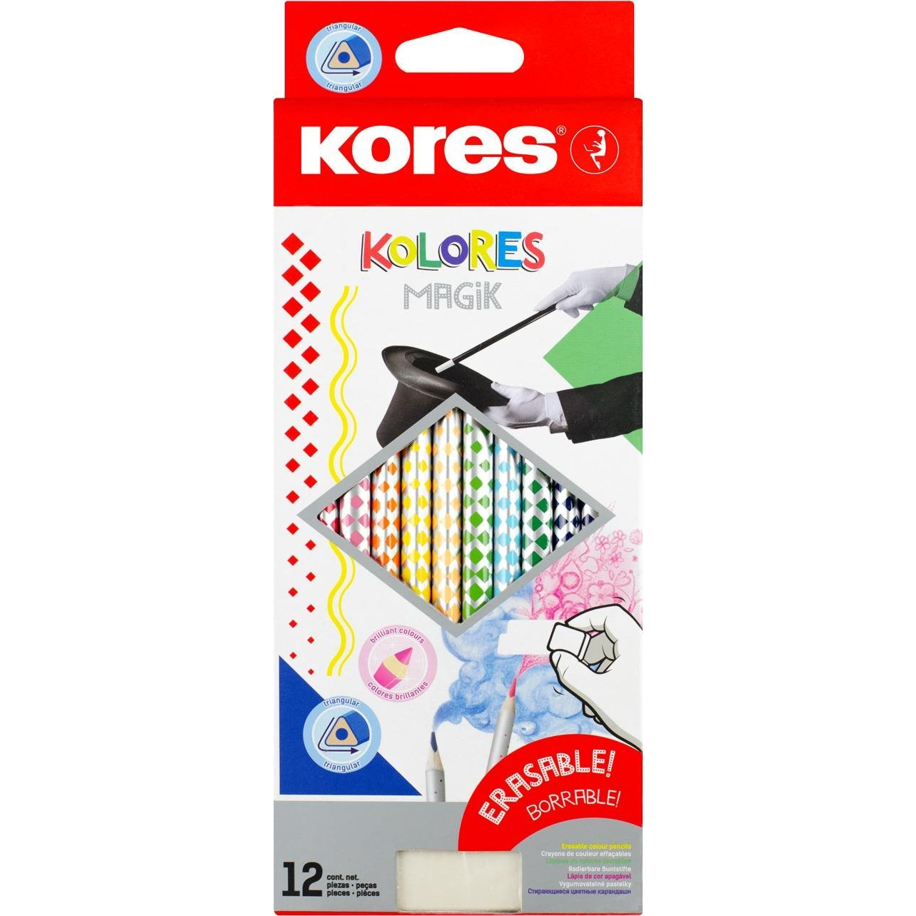 KORES KOLORES MAGIK radírozható 12 szín (93315)