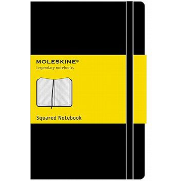 Moleskine Cuaderno Classic Rayado Cuadricula.tapa Dura Negra.grande  13x21cm.ref.qp06...