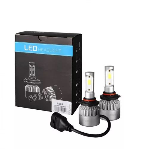 Комплект LED Лед Диодни Крушки за фар M-TECH HВ3, 80W, 10000 Lm, Над 150% по-ярка светлина