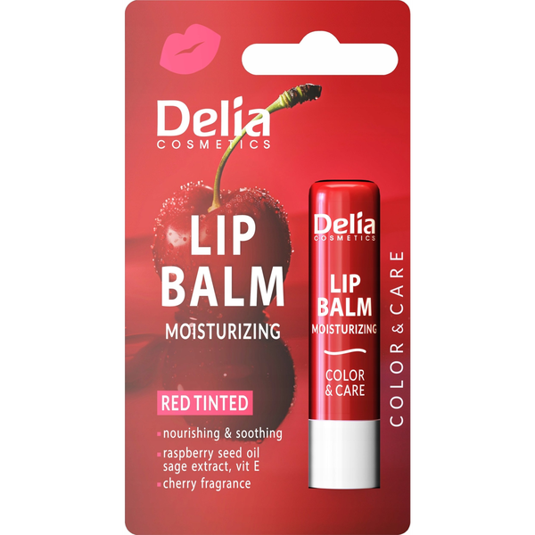 DELIA Lip Balm SPF 30 Pomadka do ust ochronna Wiśnia 4.8g