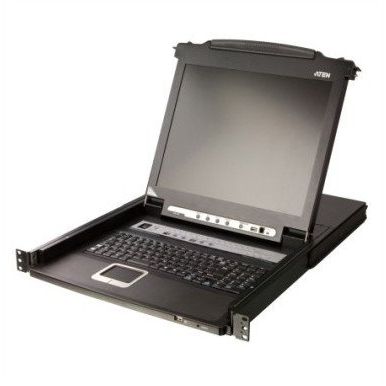 ATEN CL5716MW rack-konsol 43,9 cm (17.3") 1920 x 1080 pixel Metal, Plast Sort 1U