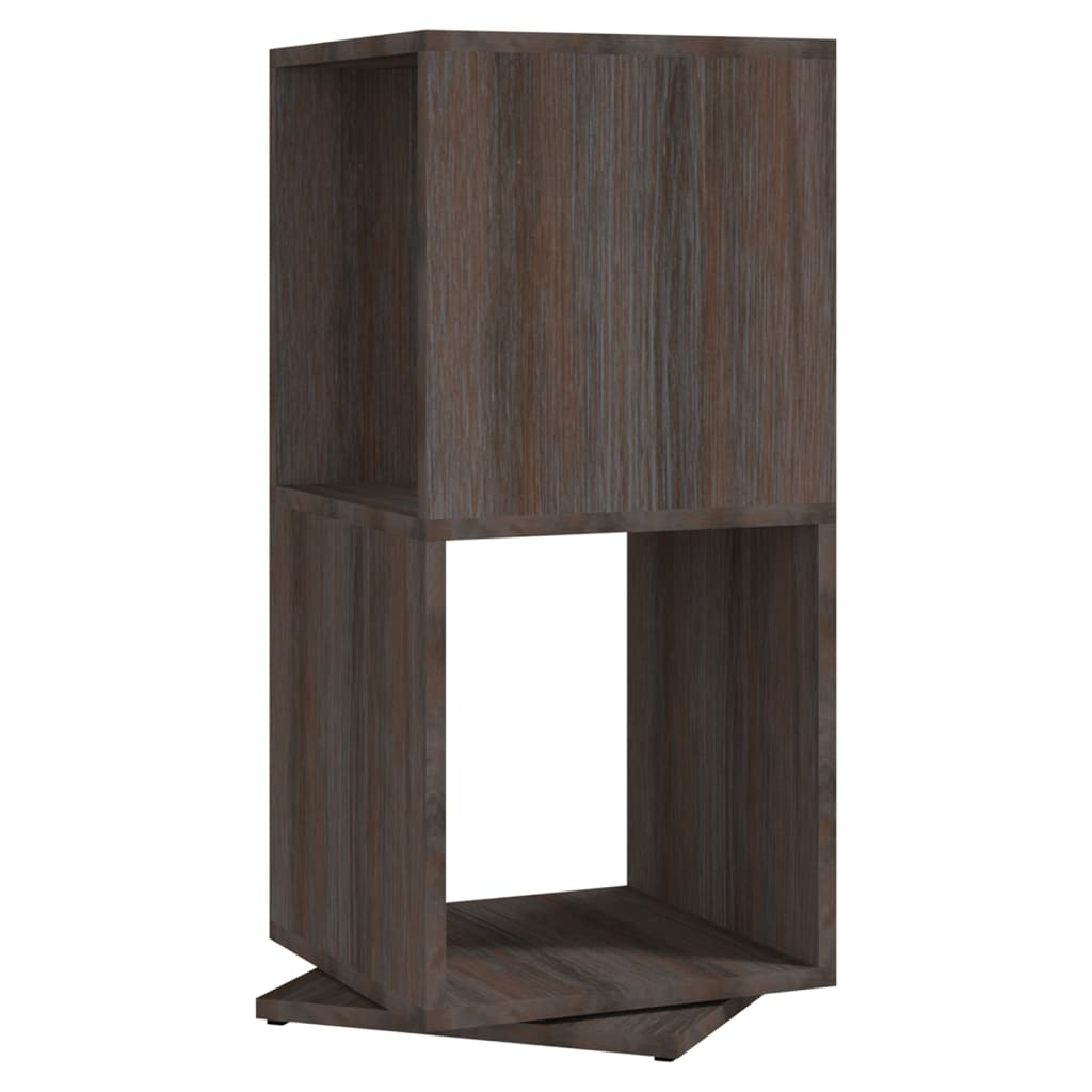 szürke-sonoma színű forgószekrény 34,5x34,5x75,5 cm (339561)