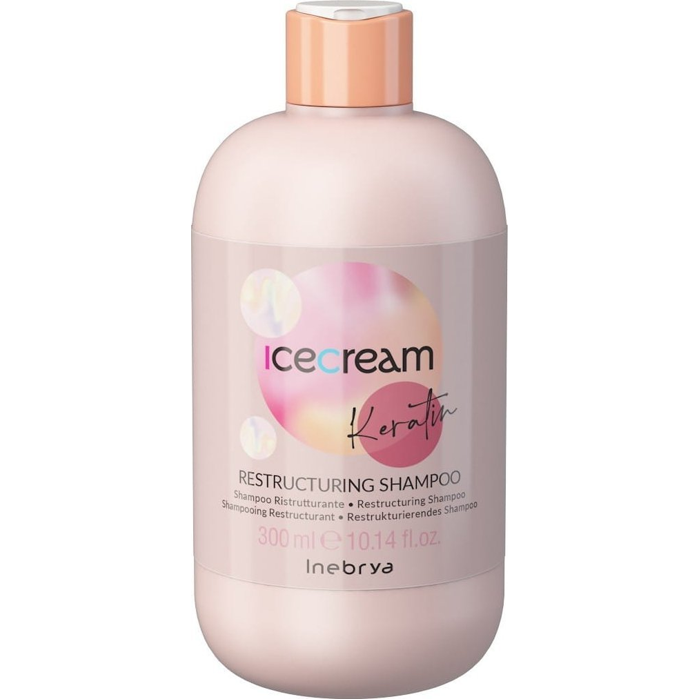 INEBRYA Ice Cream Keratin Restructuring Shampoo 300 ml (8008277263090)