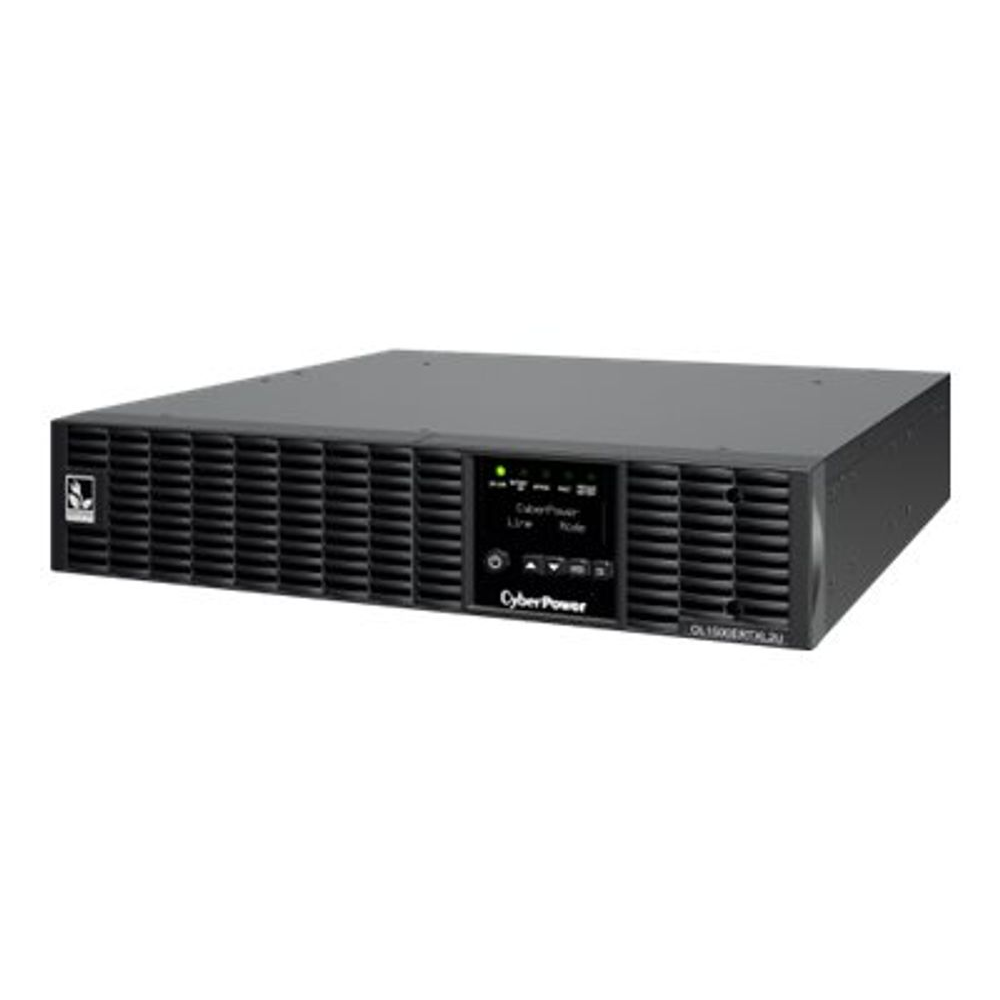 CyberPower OL1500ERTXL2U szünetmentes tápegység (UPS) Dupla konverziós (online) 1,5 kVA 1350 W 8 AC kimenet(ek) (OL1500ERTXL2U)