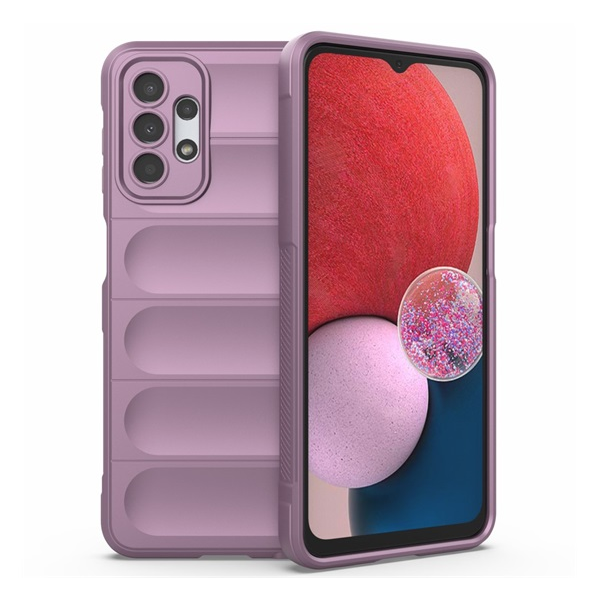 Szilikon telefonvédő (ütésállóság, kameravédő, 3D) LILA Samsung Galaxy A13 4G (SM-A135F / A137F) "Gigapack csomagolás" (GP-134283)