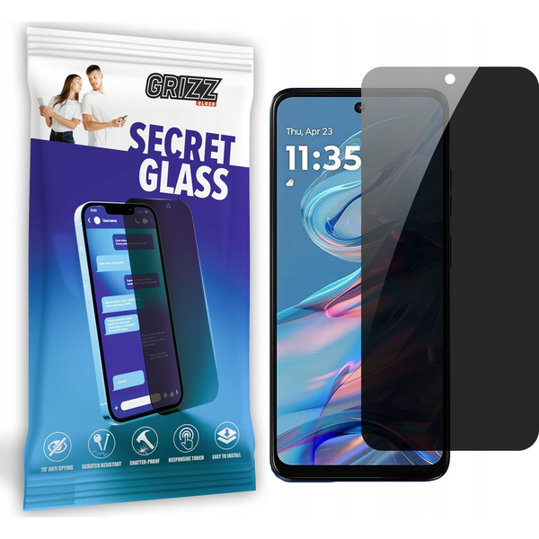  GrizzGlass Szkło prywatyzujące GrizzGlass SecretGlass do Motorola Moto G45