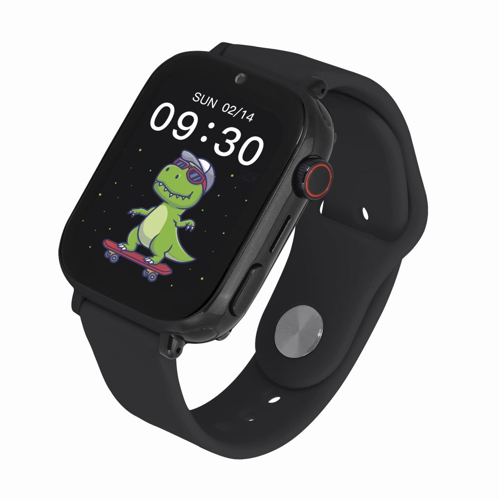 Garett Kids N!ce Pro 4G fekete okosóra 1,85" kijelzővel (N!CE_PRO_4G_BLK)