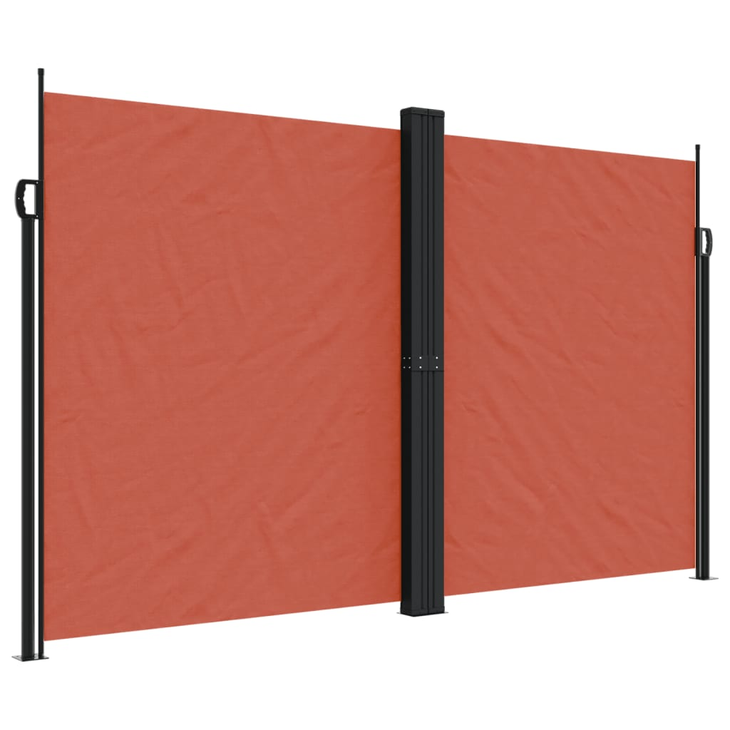 terrakotta behúzható oldalsó napellenző 200 x 1200 cm (4004858)
