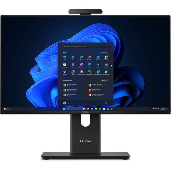 Lenovo ThinkCentre M70a Gen 6 Intel Core Ultra 5 235T 60,5 cm (23.8") 1920 x 1080 Pixel PC All-in-one 16 GB DDR5-SDRAM 512 GB SSD Windows 11 Pro Wi-Fi 6E (802.11ax) Nero