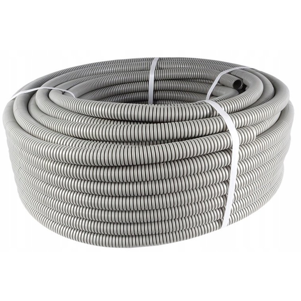 Pawbol Rura karbowana Pawbol 6100A-50P PVC, typ lekki 320N, 50 m szara