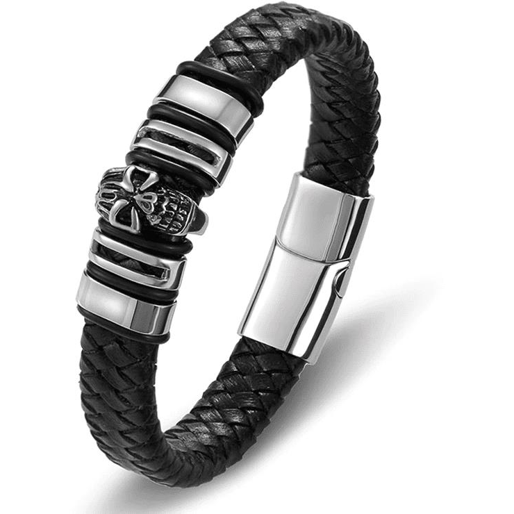 Predator Q1 bőr karkötő - BXG6061 - 21,5 cm (2739)