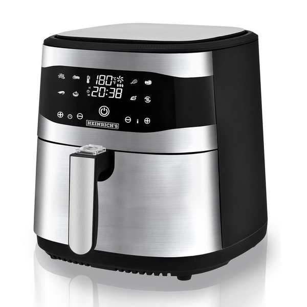 Фурна с горещ въздух Heinrich's HFR 8205, 8 л, 1800 Вт, черно-сребриста