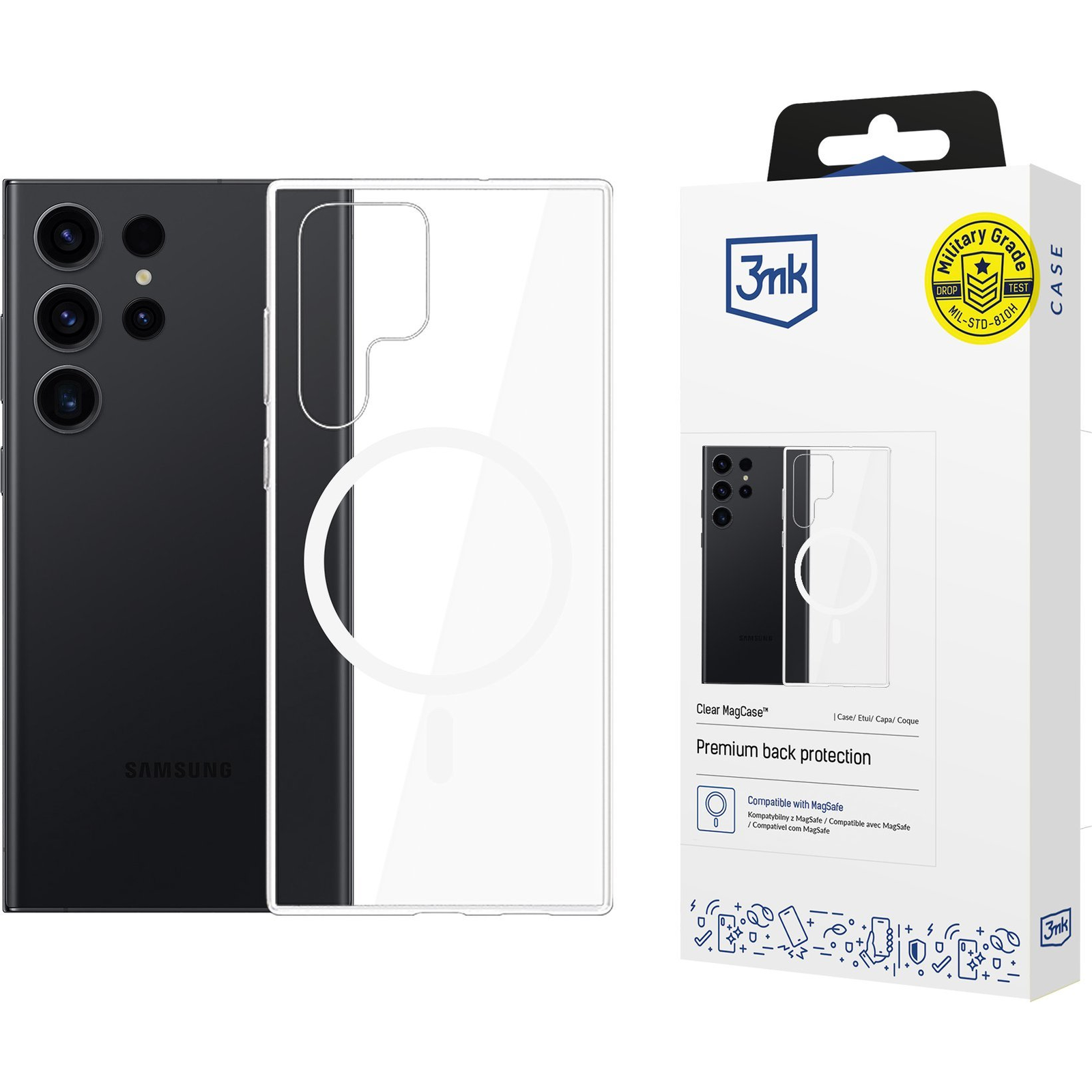 3mk Átlátszó MagCase Samsung Galaxy S22 Ultra 5G (5903108587129)