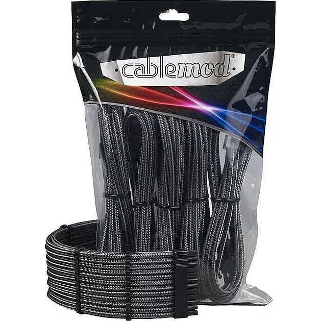 CableMod Pro ModMesh 12VHPWR StealthSense Tápkábel kiegészítő csomag - Fekete (4 db/csomag) (CM-PCAB-16P3KIT-NKC-3PK-R-SS)