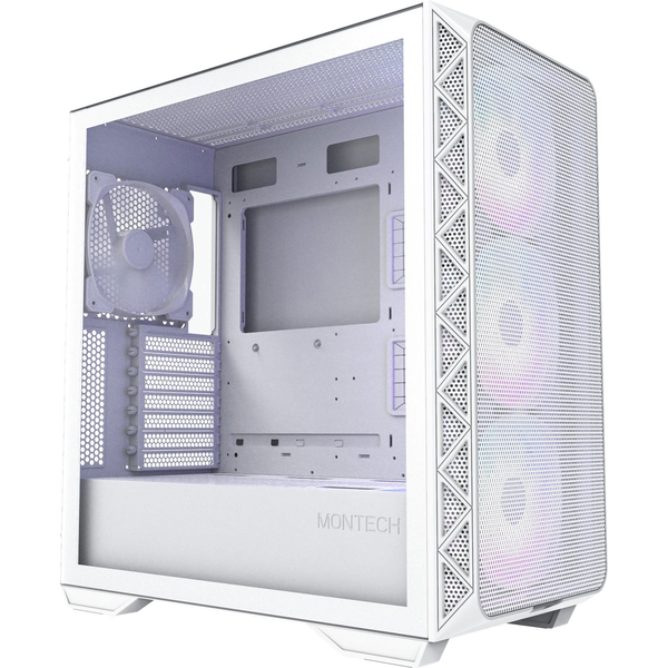 Корпус Montech AIR 903 Max, без източник, бял, мрежа, закалено стъкло, ARGB