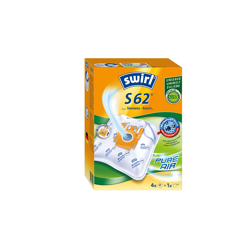 Swirl S 62 MP Plus AirSpace Porzsák (4 db / csomag) (1704062)