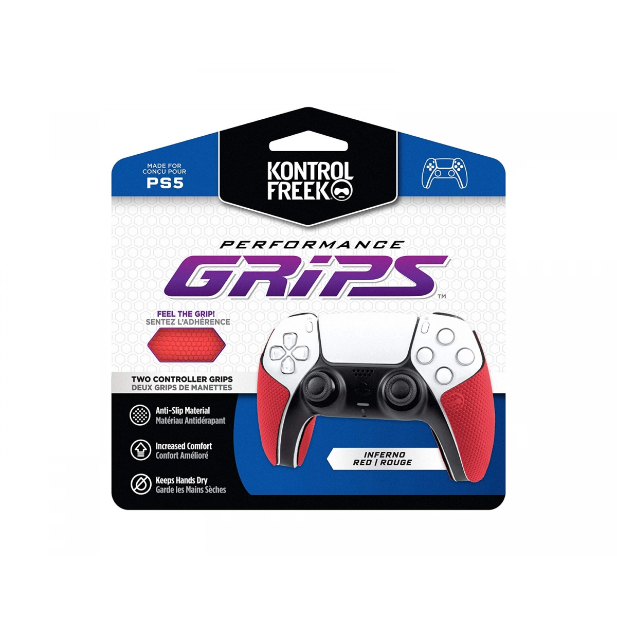 KontrolFreek Performance PS5 Soft Grip - Piros (RED-4777- PS5)