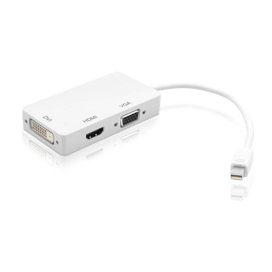Techly IADAP MDP-COMBOF12 video átalakító kábel 0,15 M Thunderbolt HDMI / DVI / VGA Fehér (IADAP-MDP-COMBOF12)