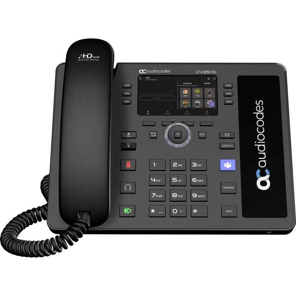 AudioCodes C435HD IP telefon Fekete LCD