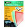 Корици Fellowes A4, Пластмасови, 180 микрона, Прозрачни, 100 бр/комп