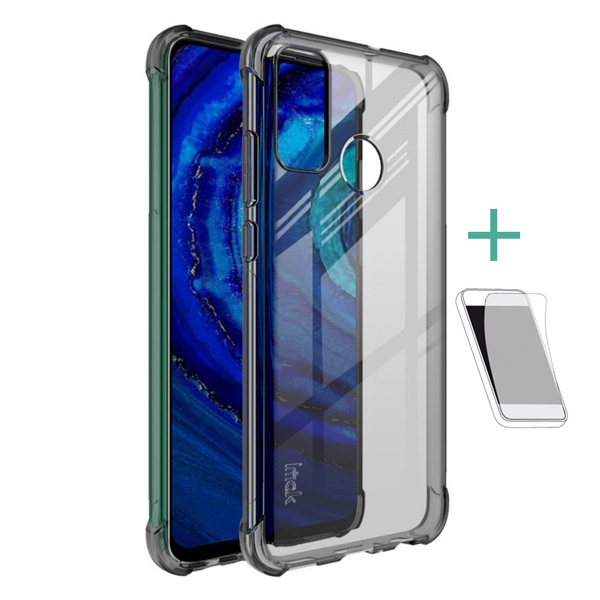 IMAK Huawei P Smart (2020) Ütésálló Tok - Füstszínű (GP-99031)