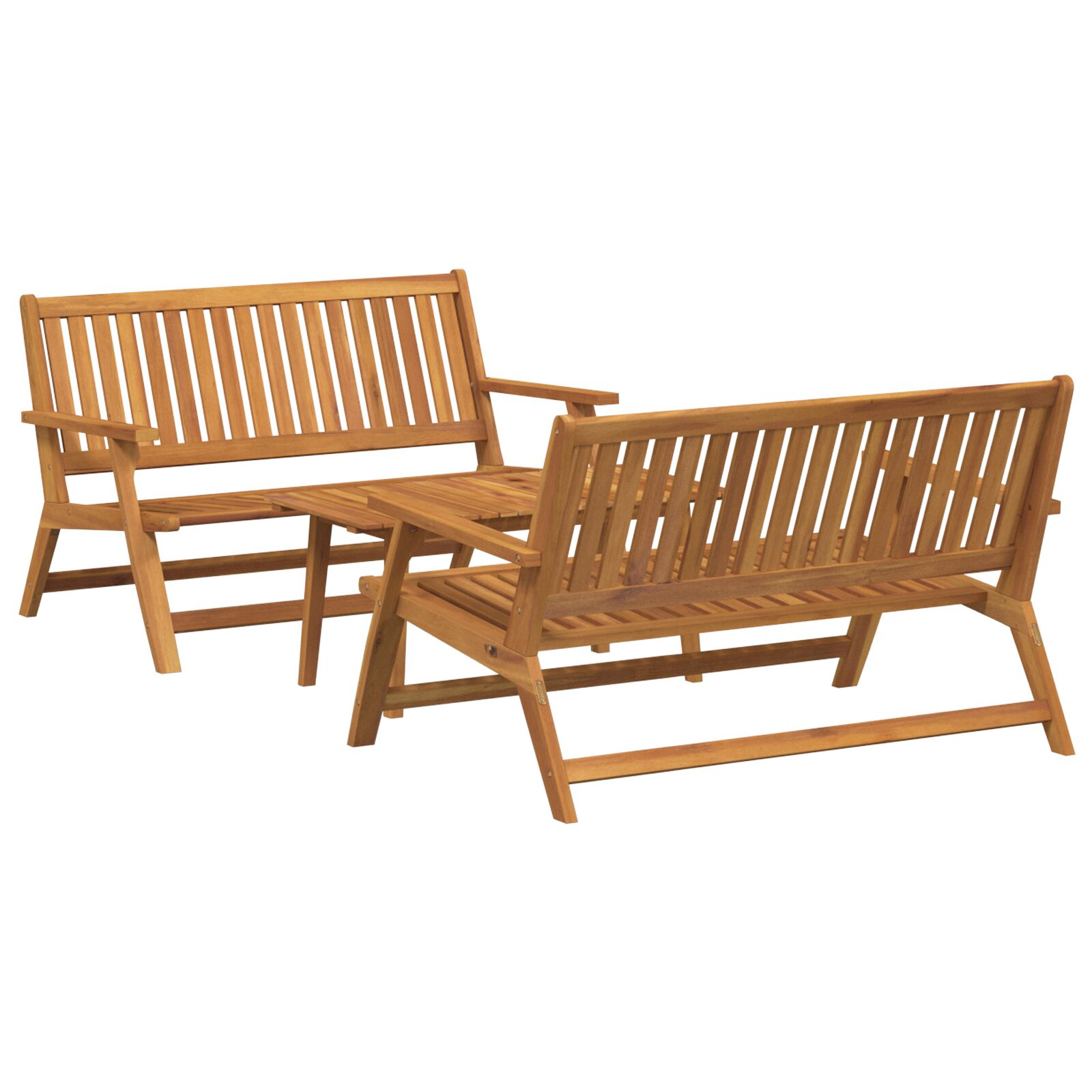 Kerti székek asztallal 3 db Tömör akácfából (3214448)