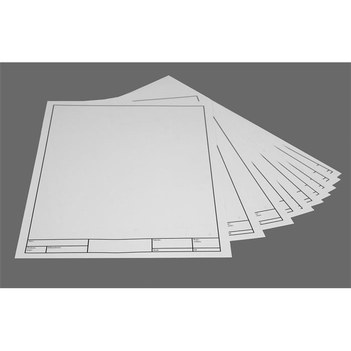 10 lapos A4 Műszaki rajzlap - keretes (713023016)
