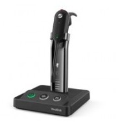 Yealink WH63 Portable UC Headset Trådløs Ørekrog, Headset, Halsbånd Kontor/Callcenter Opladningsstativ Sort