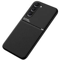 Gigapack Samsung Galaxy S23 Plus (SM-S916) mágneses, bőr hatású tok fekete (GP-134708) (GP-134708)