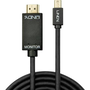 Lindy 36926 адаптер за видео кабел 1 м HDMI тип A (стандартен) Mini DisplayPort Черен
