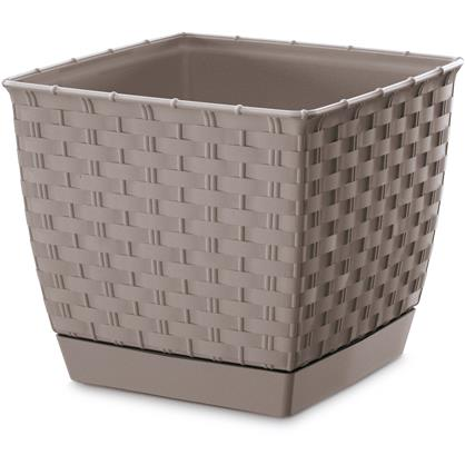 Prosperplast RATOLLA ROUND DRLO300 virágcserép, bézs (20474)