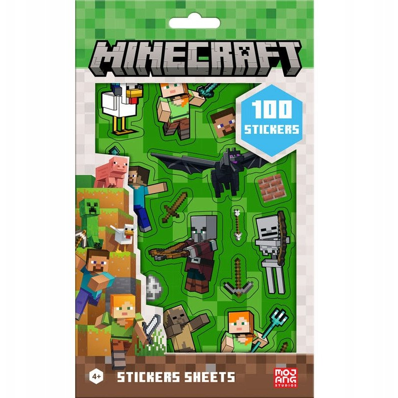 Minecraft Boom Matrica Szett 5 Ív (17493357466)