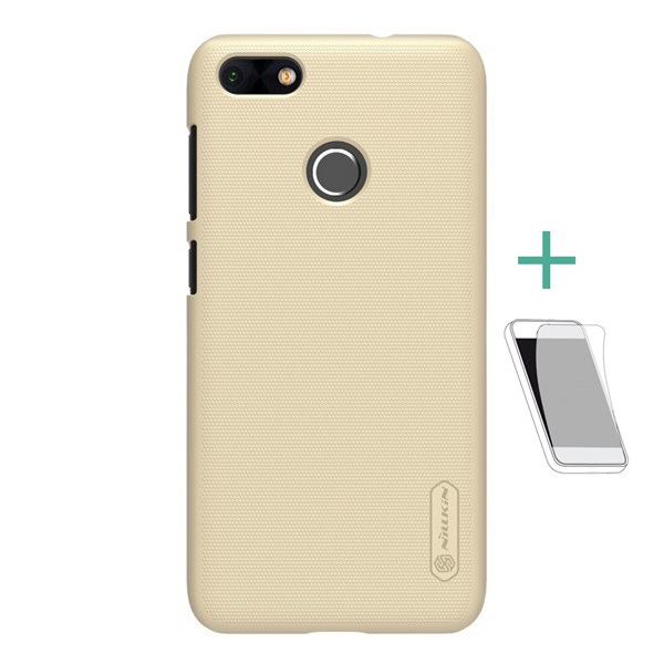 NILLKIN SUPER FROSTED műanyag telefonvédő (gumírozott, érdes felület + képernyővédő fólia) ARANY [Huawei P9 Lite Mini] (5996457722419)