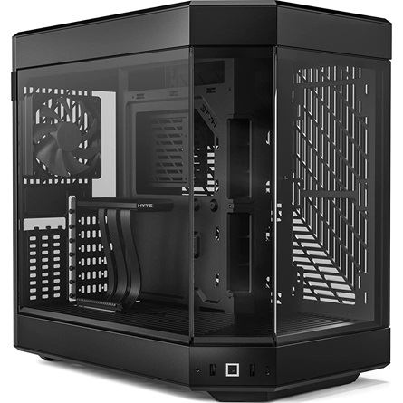 Hyte Y60 Black ATX case with panoramic window, black