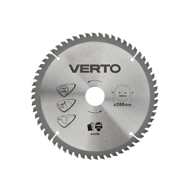 Fűrészlap, Széles Fűrészlap, 200 x 30 mm, 60 Fog, Alumíniumhoz (61H190)