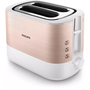 Тостер Philips Viva Collection HD2638/11, 950W, Розово злато/бяло