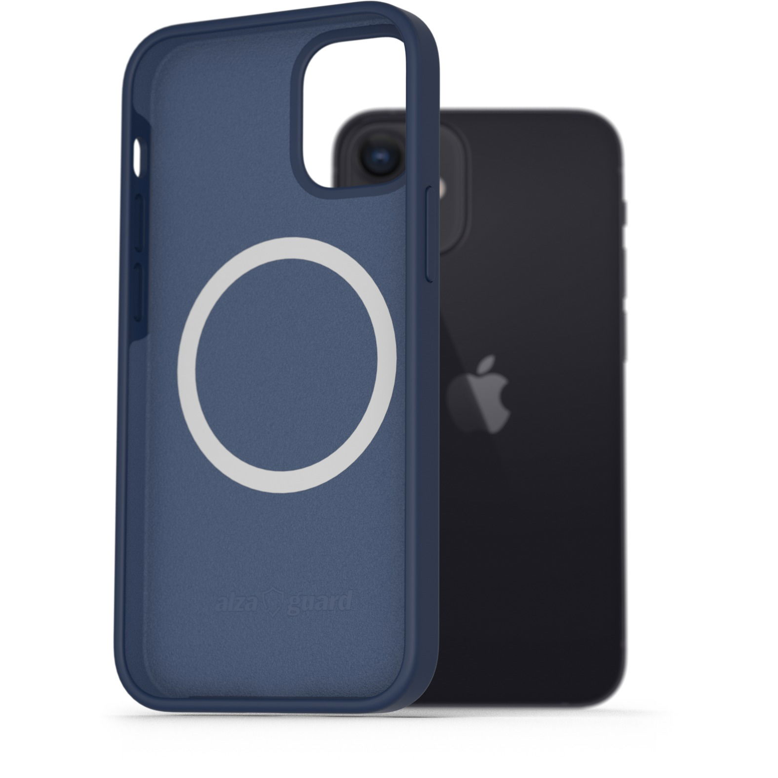 AlzaGuard Silicone Case Compatible with Magsafe iPhone 12 Mini kék tok (AGD-PCMS13L)