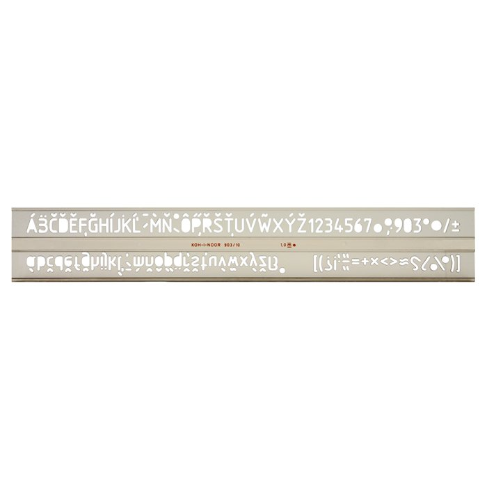 KOH-I-NOOR 10mm Betűsablon (7250072000)
