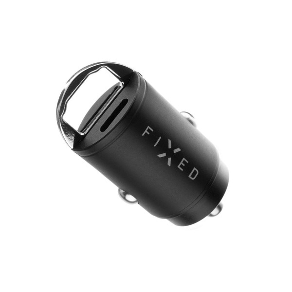 FIXED USB-A, USB-C autós töltő 30W fekete (FIXCC30M-CU-BK)
